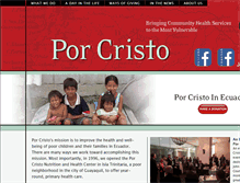 Tablet Screenshot of porcristo.org